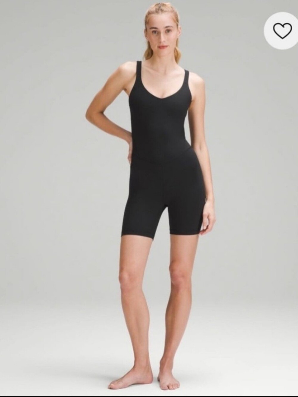 Lululemon Align Black Yoga Body Suit One Piece Size 8